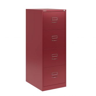 4 Drawer Bisley Filing Cabinet - Cardinal Red - BSCH
