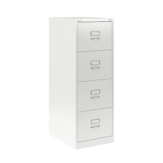 4 Drawer Bisley Filing Cabinet - Traffic White - BSCH