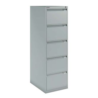 Bisley Filing Cabinet - 5 Drawer - Goose Grey - BSFF