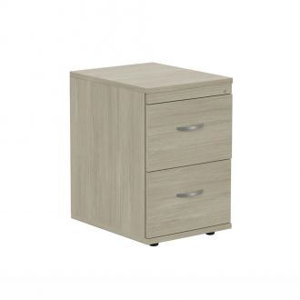 Unite Plus 2 Drawer Wooden Filing Cabinet - Arctic Oak