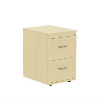 Unite Plus 2 Drawer Wooden Filing Cabinet - Maple