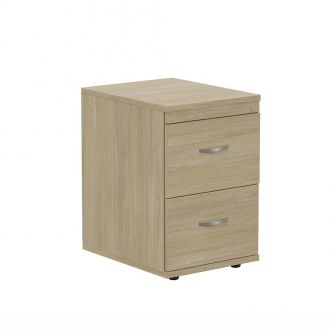 Unite Plus 2 Drawer Wooden Filing Cabinet - Urban Oak