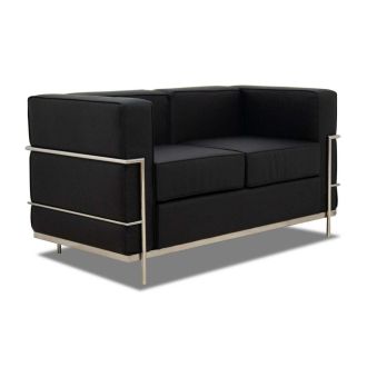 Black Designer 2 Seater Sofa