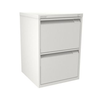 2 Drawer F Series Flush Front - Chalk White