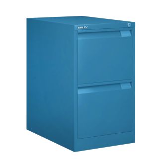 Bisley Filing Cabinet - 2 Drawer - Azure - BSFF