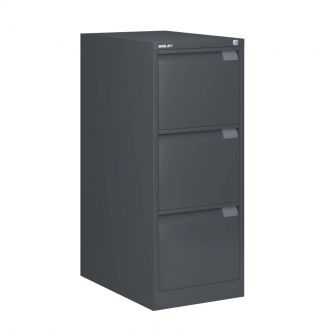 Bisley Filing Cabinet - 3 Drawer - Anthracite Grey - BSFF