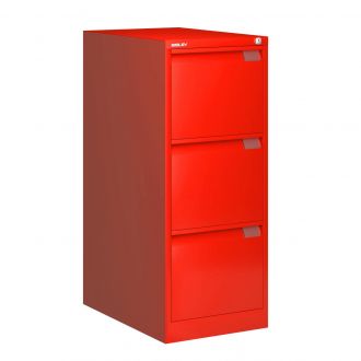 Bisley Filing Cabinet - 3 Drawer - Cardinal Red - BSFF