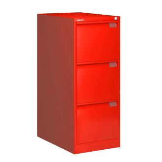 Bisley Filing Cabinet - 3 Drawer - Cardinal Red - BSFF