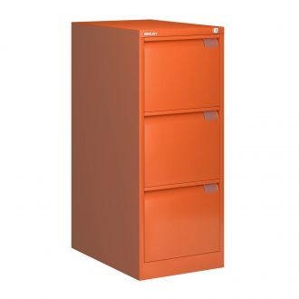 Bisley Filing Cabinet - 3 Drawer - Bisley Orange - BSFF