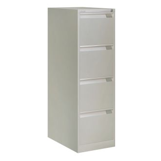 Bisley Filing Cabinet - 4 Drawer - Goose Grey - BSFF