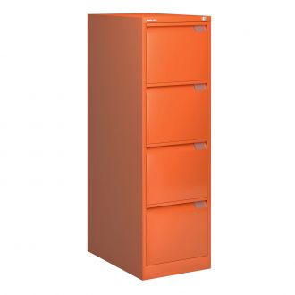 Bisley Filing Cabinet - 4 Drawer - Bisley Orange - BSFF