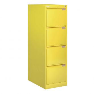Bisley Filing Cabinet - 4 Drawer - Bisley Yellow - BSFF