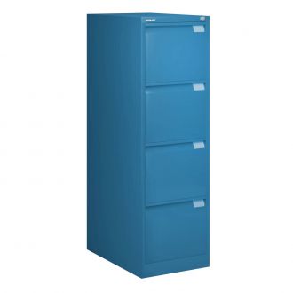 Bisley Filing Cabinet - 4 Drawer - Azure - BSFF