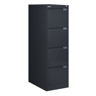 Bisley Filing Cabinet - 4 Drawer - Black - BSFF