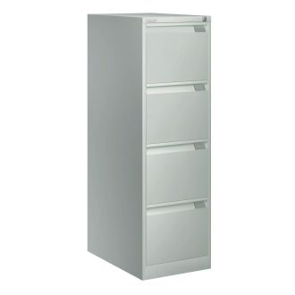 Bisley Filing Cabinet - 4 Drawer - Silver - BSFF