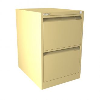 Bisley Filing Cabinet - 2 Drawer - Cream - BSFF