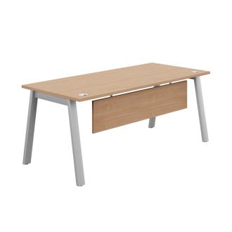 Executive Desk with Modesty Panel - Beech