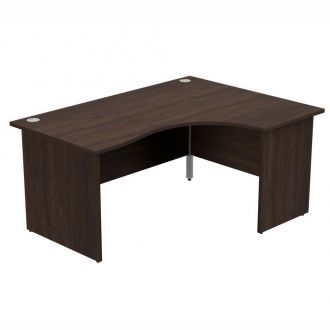 Unite Corner Desk - Panel Legs - Walnut