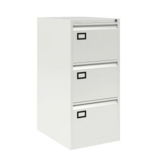 3 Drawer Filing Cabinet - Bisley AOC - Traffic White