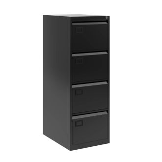 4 Drawer Filing Cabinet - Bisley AOC - Black