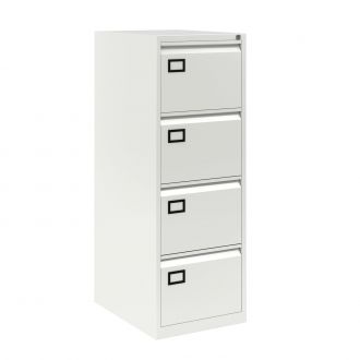 4 Drawer Filing Cabinet - Bisley AOC - Traffic White