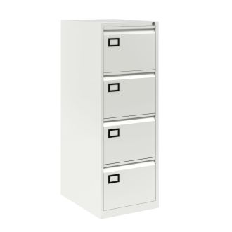 4 Drawer Filing Cabinet - Bisley AOC - Traffic White