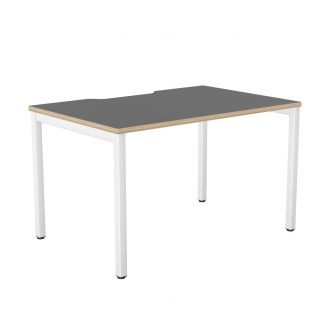 Budget Bench Desk - Plywood Edging-Wood - Graphite