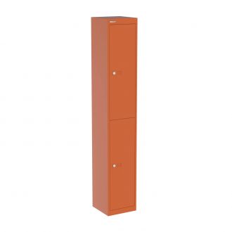 Bisley CLK 2 Door Locker - 305mm-Bisley Steel - Bisley Orange