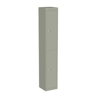 Bisley CLK 2 Door Locker - 305mm - Goose Grey