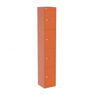 Bisley CLK 4 Door Locker - 305mm-Bisley Steel - Bisley Orange