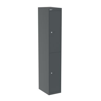 Bisley CLK 2 Door Locker - 457mm - Anthracite Grey