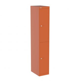 Bisley CLK 2 Door Locker - 457mm-Bisley Steel - Bisley Orange