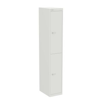 Bisley CLK 2 Door Locker - 457mm - Chalk White