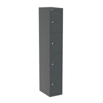 Bisley CLK 4 Door Locker - 457mm - Anthracite Grey