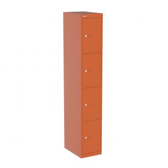 Bisley CLK 4 Door Locker - 457mm-Bisley Steel - Bisley Orange