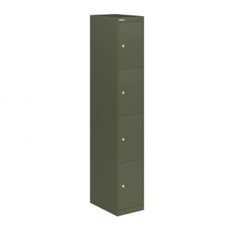 Bisley CLK 4 Door Locker - 457mm-Bisley Steel - Olive Green