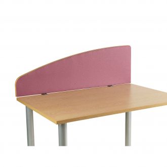 Desk Mounted Office Partition - Curved
