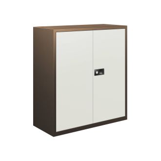 Bisley Stationery Cupboard - 1000mm - Coffee & Cream