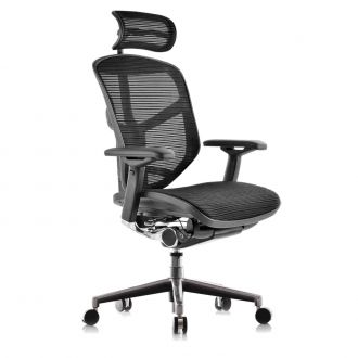 Enjoy Elite Black Office Chair with Headrest
