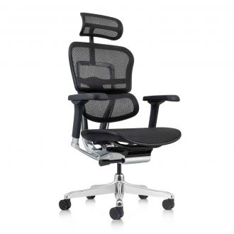 Ergohuman Elite Office Chair with Headrest - Black
