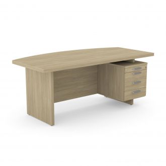 Executive Desk with Drawers-Urban Oak