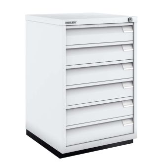 6 Drawer F Series Flush Front - Light Grey