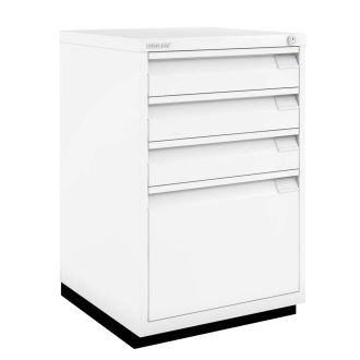 4 Drawer F Series Flush Front Filing Cabinet - Traffic White