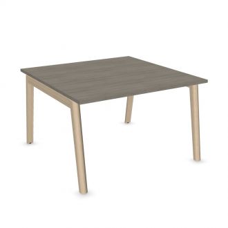 Flow 4 Person Meeting Table-Melamine - Grey