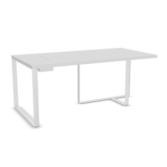 Flow Executive Desk-Melamine - White