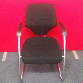 Used Giroflex Black Fabric Meeting Chair