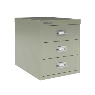 3 Drawer Bisley Multi-Drawer Cabinet - Goose Grey