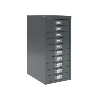10 Drawer Multi-Drawer Cabinet - Bisley A3 - Anthracite Grey