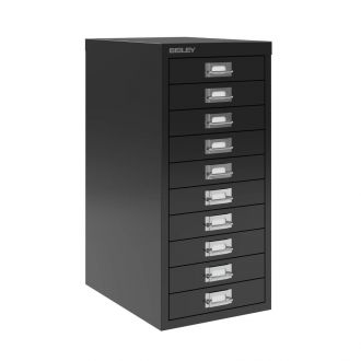 10 Drawer Bisley Multi-Drawer Cabinet - Black