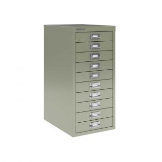 10 Drawer Multi-Drawer Cabinet - Bisley A3 - Goose Grey